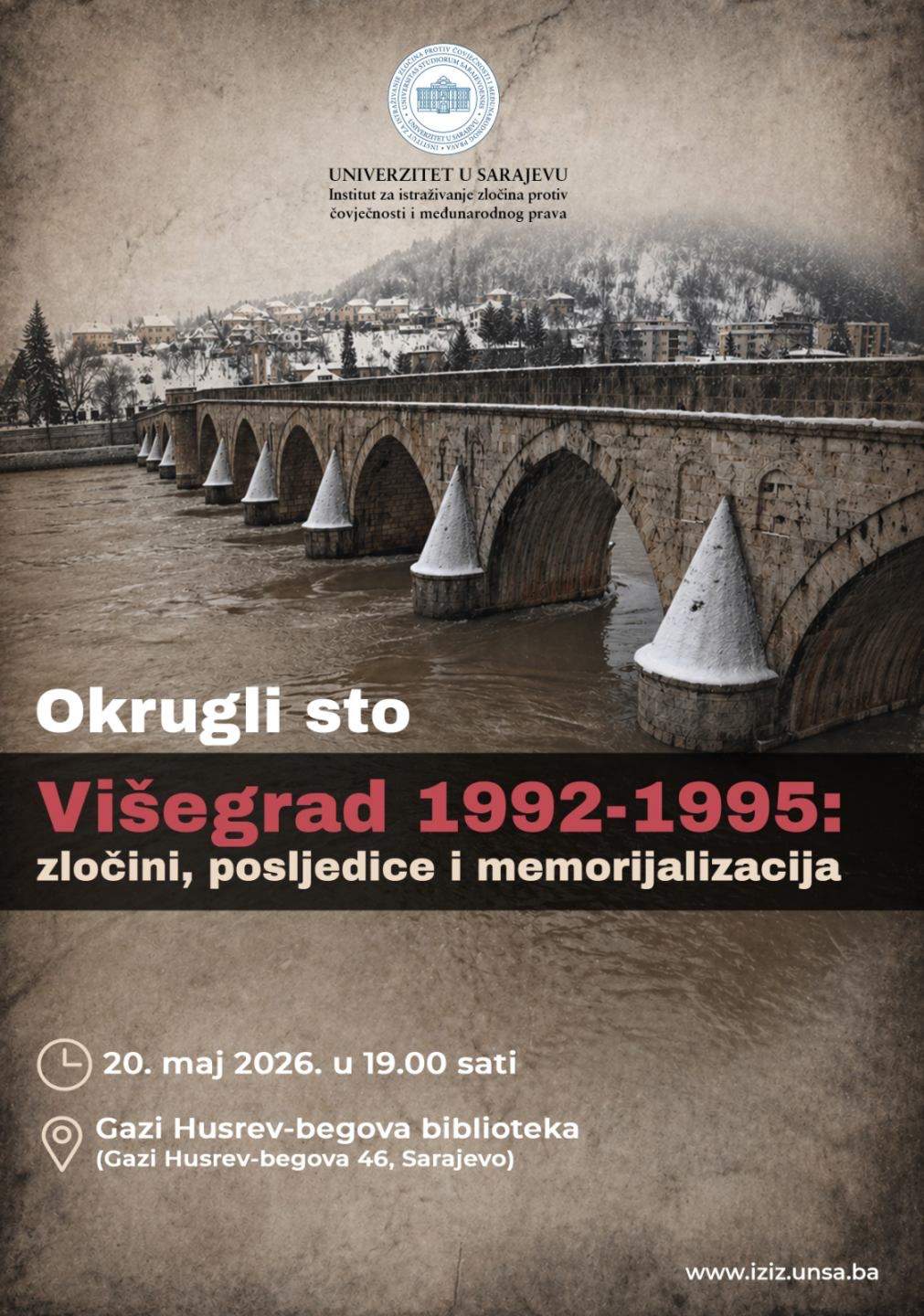 Visegrad okrugli sto.jpeg - Okrugli sto o zločinima u Višegradu i kulturi sjećanja 20. maja u Sarajevu